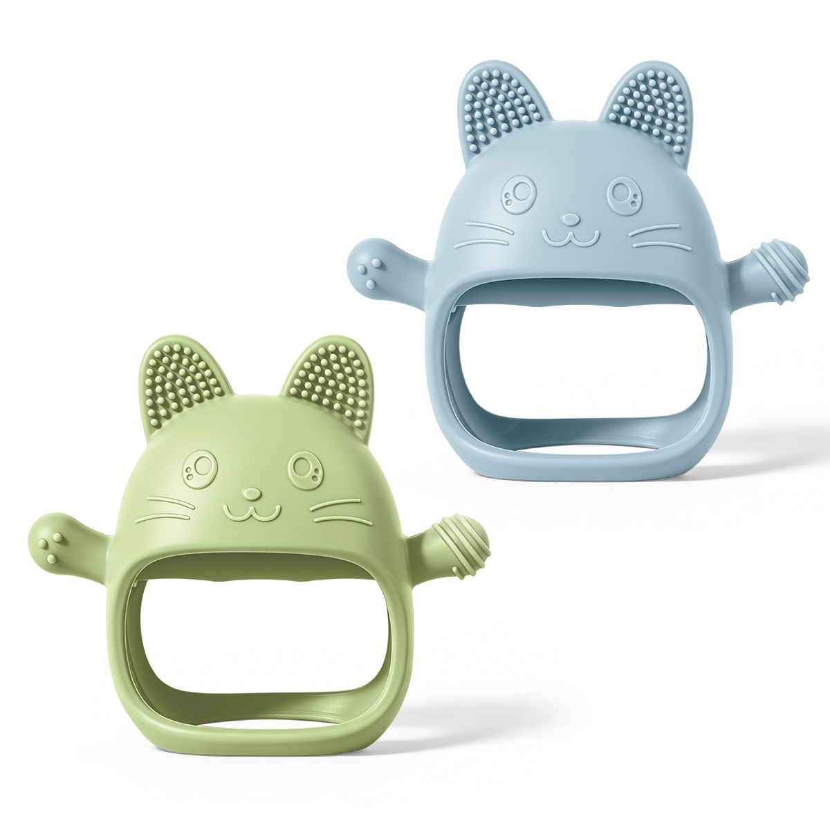 Teething Mitten Baby - قفازات تسنين للأطفال من TYRY.HU، قطعتان،