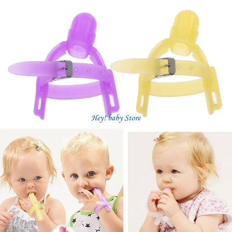 Teething Mitten Baby - واقي أصابع الأطفال Q1FE، سوار معصم