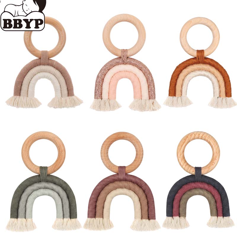 Baby Products Photos - الطفل عضاضة قوس قزح شرابة الكروشيه