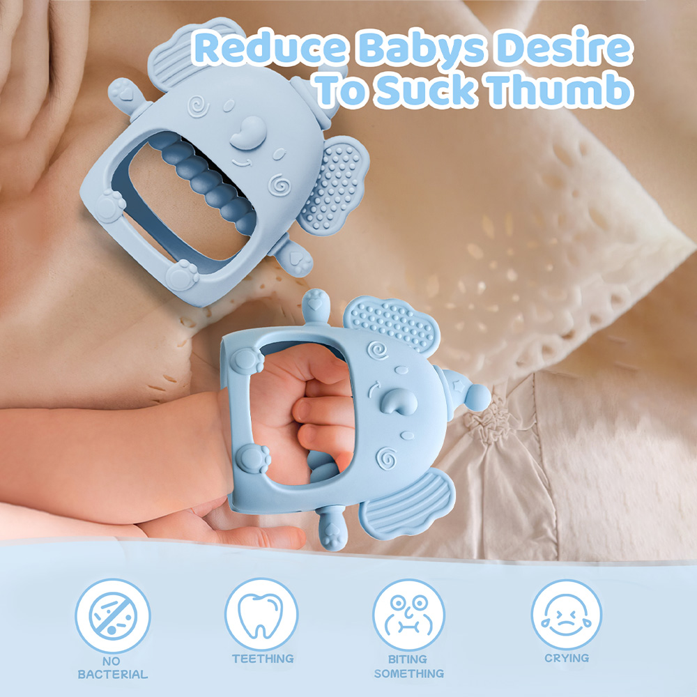 2 قطعة قفازات عضاضة الطفل سيلي - مراجعة Teething Mitten Baby وسعره
